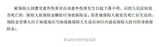 旅游失蹤什么保險能賠？