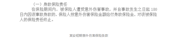 意外險180天身故賠付是什么意思？